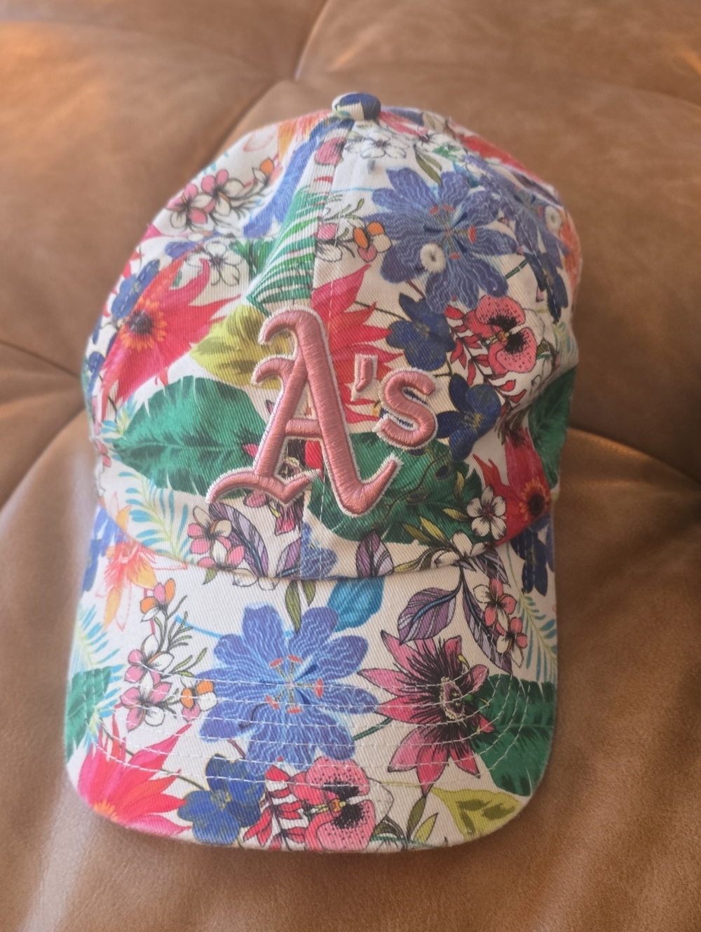 Oakland Athletics As Womens Floral Hat MLB Baseball